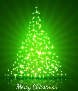 kerstboom-met-groene-sterren